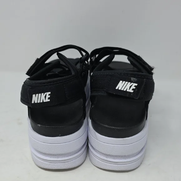Nike Icon Classic Women's Black and White Platform Sandals Size 9 - Picture 4 of 6